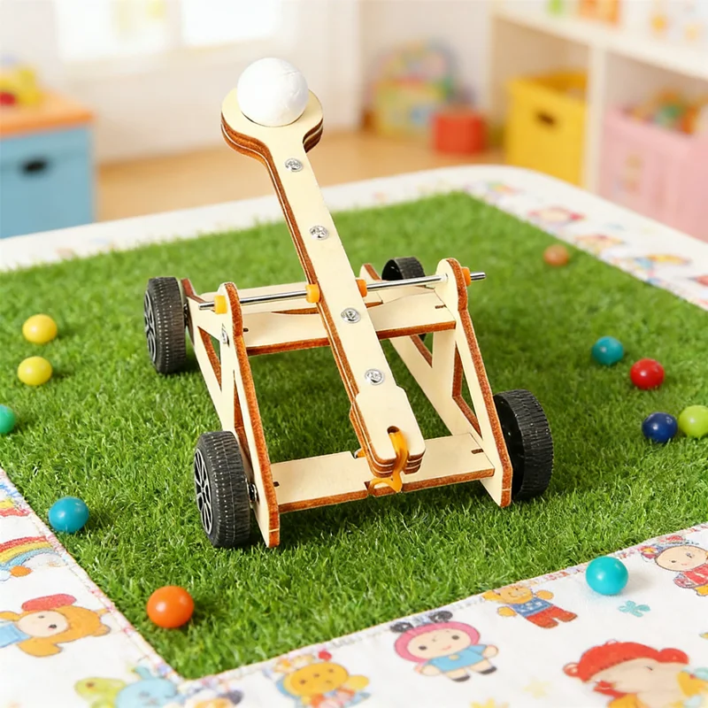 

Children's Gift Idea: DIY Project of Physics Science Experiment Kit & Educational Catapult Toy Model