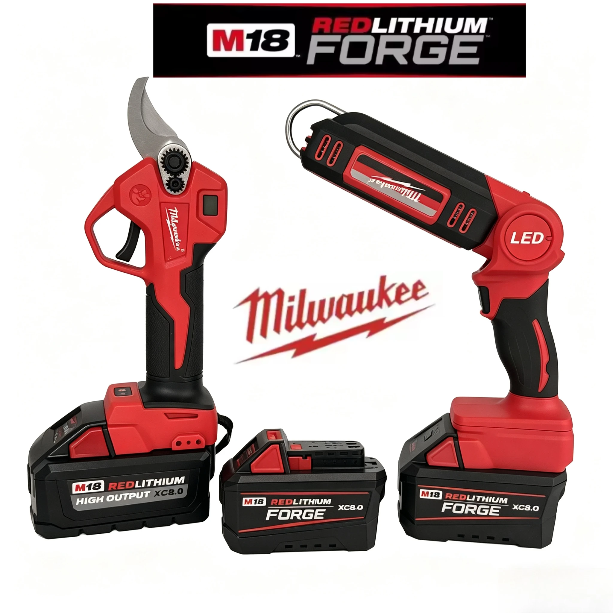 

New Replacement Battery for Milwaukee M18 18V 6.0Ah 8.0Ah, Safe Stable Power & Long Runtime for All M18 Tools and Equipment