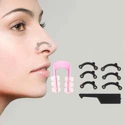 6PCS/Set 3 Sizes Beauty Nose Up Lifting Bridge Shaper Massage Tool No Pain Nose Shaping Clip Clipper Women Girl Massager Tool