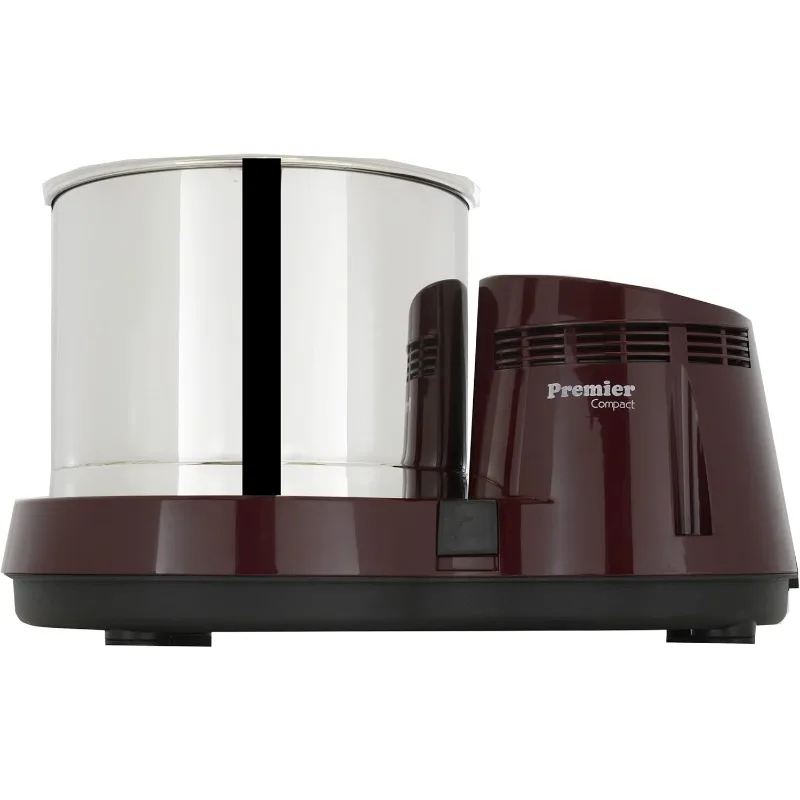 Compact Table Top Wet Grinder with Atta Kneader and Coconut Scrapper 110volts 2 Ltrs red color