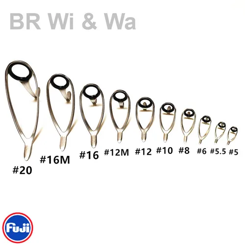 BR Wi & Wa FUJI Guide LC para caña de barco caña de pescar de agua salada guía de alta calidad 2 unids/bolsa