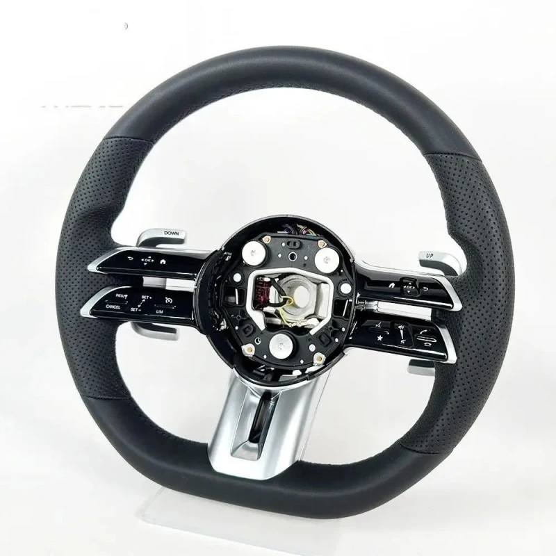 Smart LED Real Carbon Fiber Leather 3 Spoke Sports Steering Wheel  SS 2016-2024 Challenger