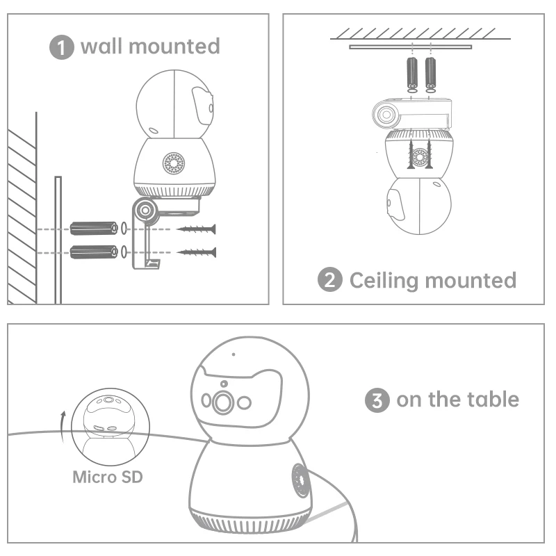 Jooan 5MP PTZ IP Camera 5G WIFI Wireless Security Camera Home Indoor AI Tracking Baby Pet Care
