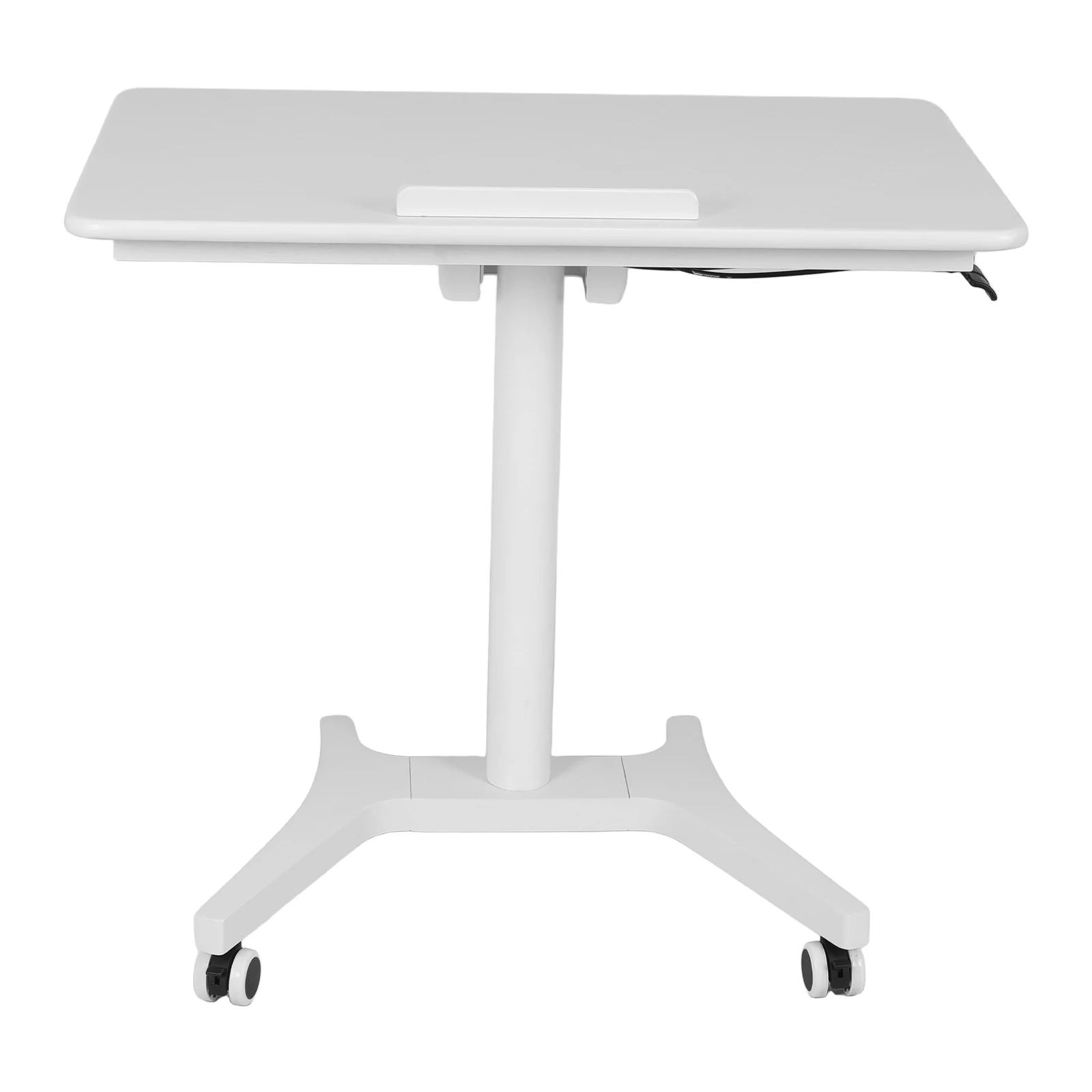 Mesa móvel para sentar, altura ajustável, estação de trabalho, levantamento pneumático, mesa de computador dobrável para casa, escritório, sala de aula