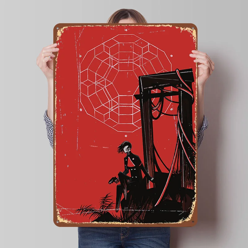 Signalis Bedrucktes Poster Personalisierte Wandkunst Retro Vintage Metallschilder für Zuhause Wand-Deko Maßgefertigte Plakette Raumdekoration Gemütlich