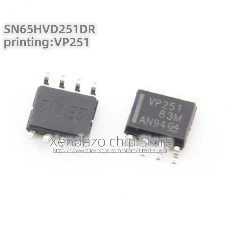 5pcs/lot SN65HVD251DR SN65HVD251 Silk screen printing VP251 SOP-8 package CAN transceiver chip