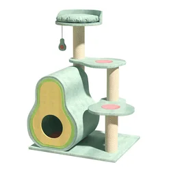 Árbol rascador para gatos grandes con torre y cama integrada