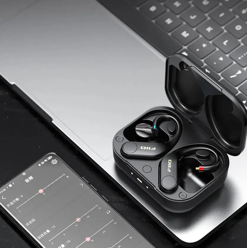 FiiO UTWS5 2025 سماعات أذن بلوتوث لاسلكية حقيقية مع خطاف IEM لسماعات أذن قابلة للفصل صوت عالي الدقة LDAC MMCX/0.78 مم