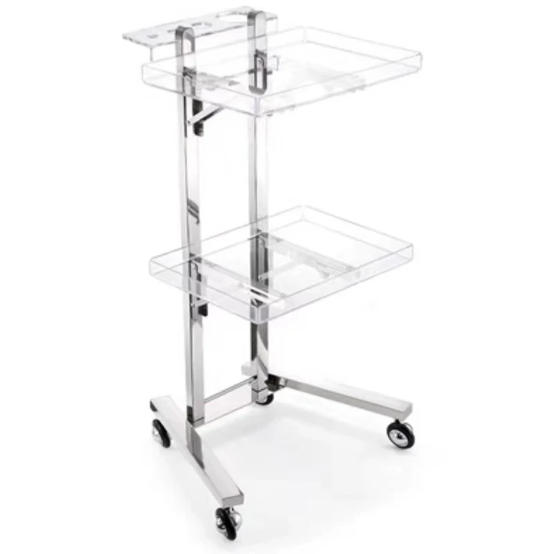 Barber Hairdresser Salon Trolley Cosmetic Tattoo Spa Rolling Salon Trolley Lash Acrylic Carrito Auxiliar Salon Furniture WKST