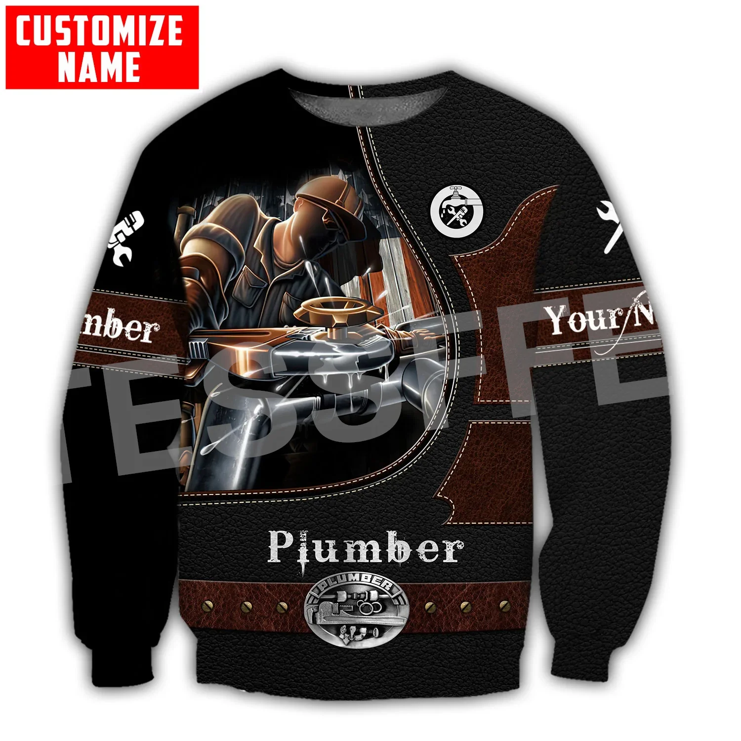 NewFashion Custom Name Cosplay Plumber Worker 3DPrint Men/Women Long Sleeves Harajuku Pullover Casual Funny Jacket Hoodies X04