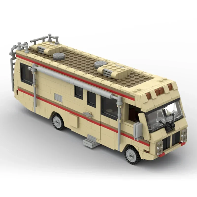 Bloques de construcción modulares para niños, ladrillos Moc técnicos, modelo de coche de película Breaking Bad RV Bus, regalos de bloques, juegos de bricolaje, ensamblaje