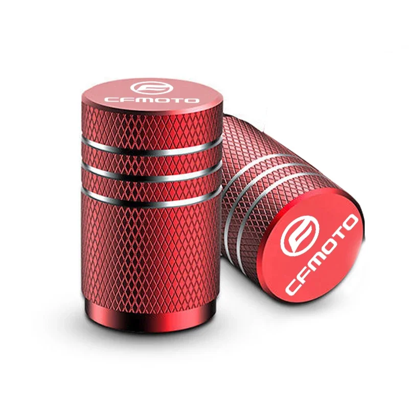 2PCS อลูมิเนียมรถจักรยานยนต์ยางวาล์วหมวกกันฝุ่น Universal สําหรับ CFMOTO 300SR 400NK 650NK 150NK 250NK 400GT 800MT 650GT CF500
