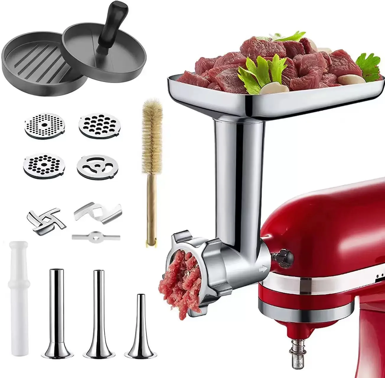 

Лезвия для мясорубки, насадка для колбасы, насадка для Kitchenaid, миксер, мясорубка для еды, кухонная утварь, аксессуары