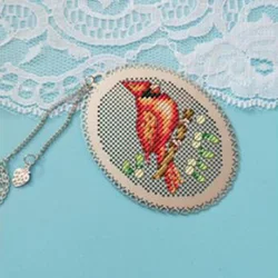 Birds DIY Craft Stich Cross Stitch Bookmark Metal Silver Golden Needlework Embroidery Crafts Counted Cross-Stitching Kit