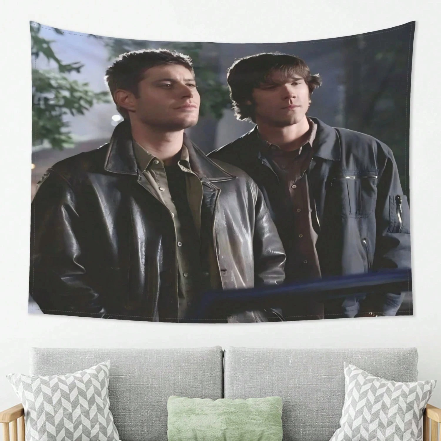 1 Stück Supernatural Wandteppich für Schlafzimmer und Wohnzimmer, 2D-Polyester, perfektes Geschenk für TV-Serien-Fans