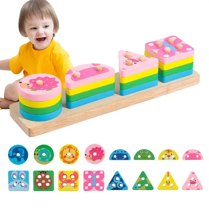 

Color Sorting Toys Educational Shape Sorting Toy Portable Kids Toys Safe Montessori Toys For Boys Girls Kids Birthday Gift