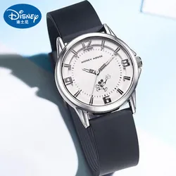 Disney For Women Watch Mickey Mouse Cartoon Silicone Strap Female Quartz Wristwatch Luminous Waterproof Kadin Saati женские часы