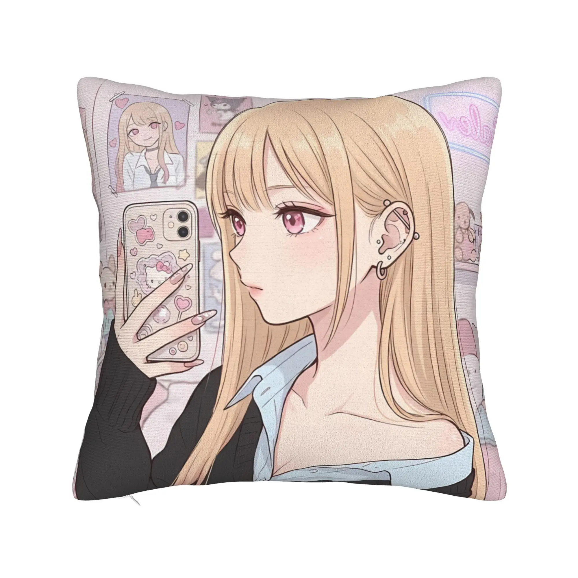 Marin Kitagawa Pillowcases  Funny Pillow Case For Couch Sofa Bedroom Custom Pillow Cover