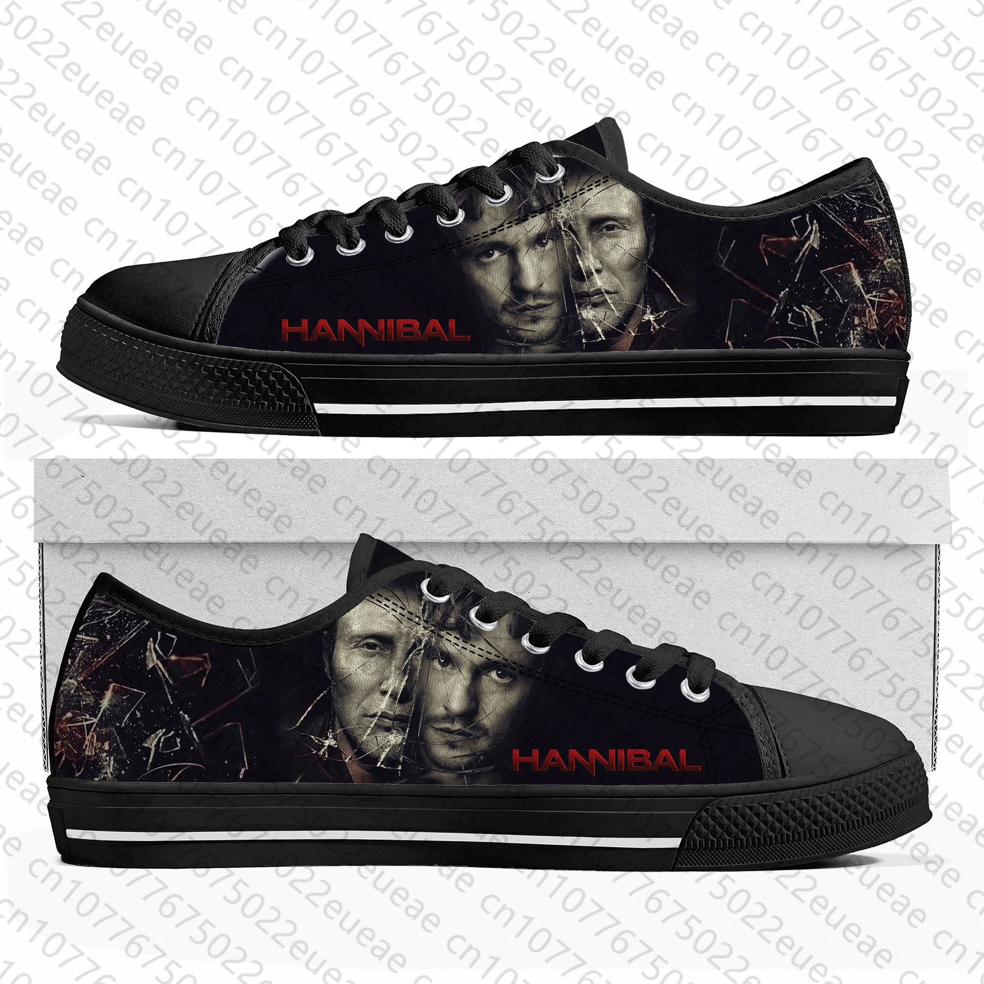 Hannibal Low Top Sneakers uomo donna adolescente Mads di alta qualità miksen Canvas Sneaker coppia scarpe Casual personalizza scarpa fai da te