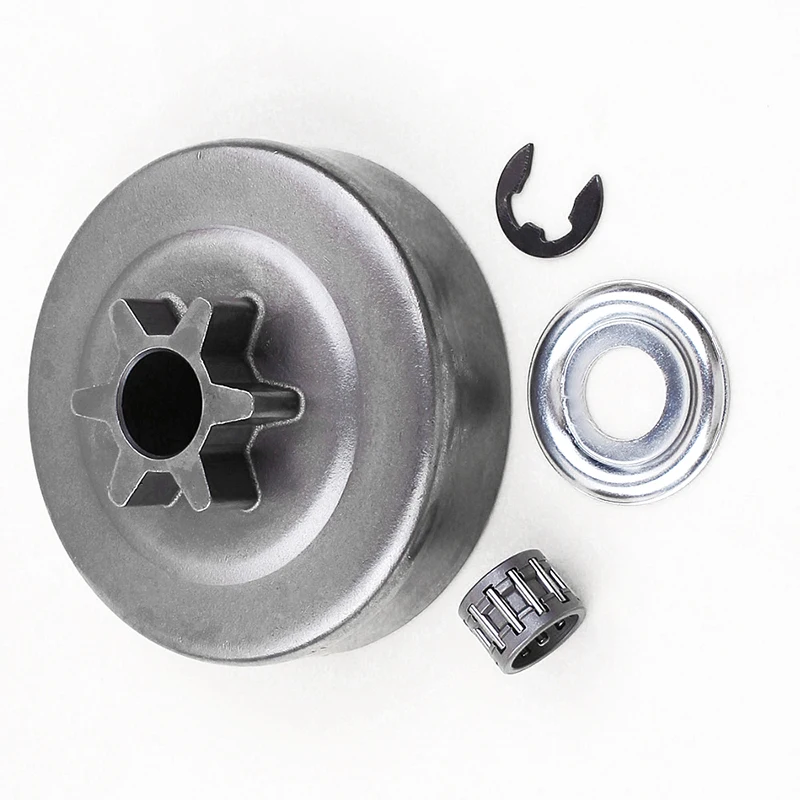Clutch Drum Replacement Assembly for MS250 MS230 MS210 025 023 021 Chainsaws with Needle Bearing Clutch Washer Clip