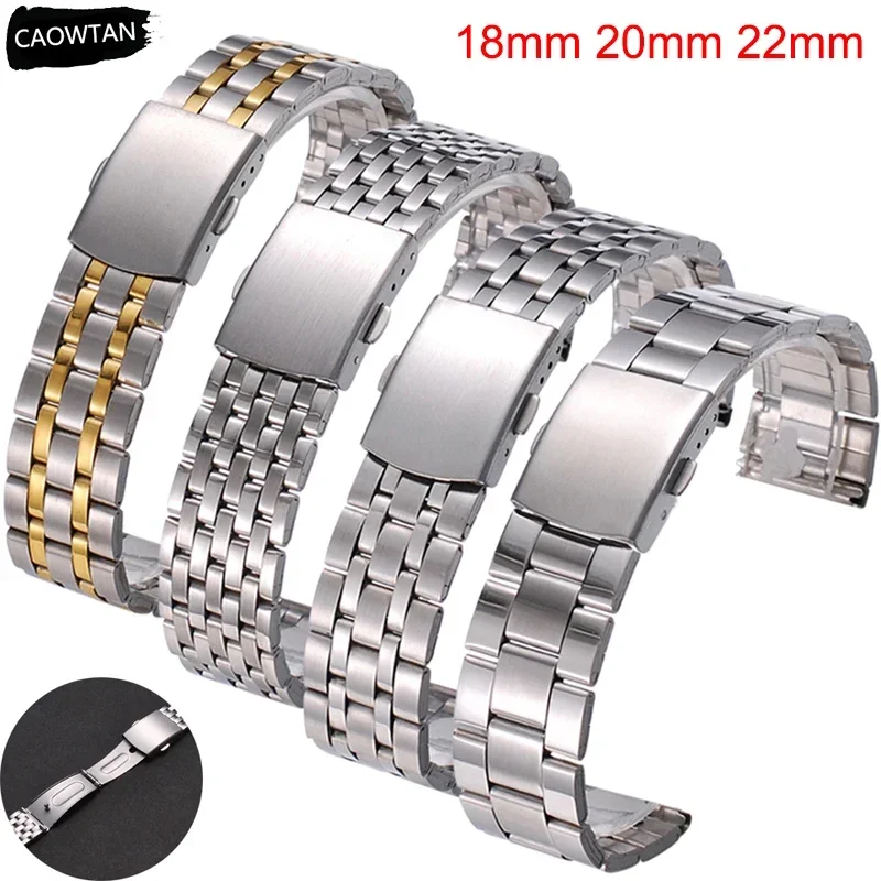 18mm 22mm 20mm Stainless Steel Strap for Samsung Galaxy Watch 6 5 4 40mm 44mm 45mm Active 2 S3 Band for Huawei Amazfit Bracelet