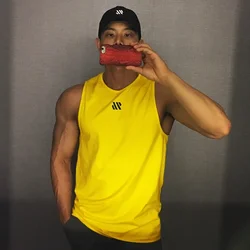 New Mens Bodybuilding Tank Tops Gym Workout Fitness Sleeveless Shirt Running Clothes Stringer Singlet Summer Casual Vest