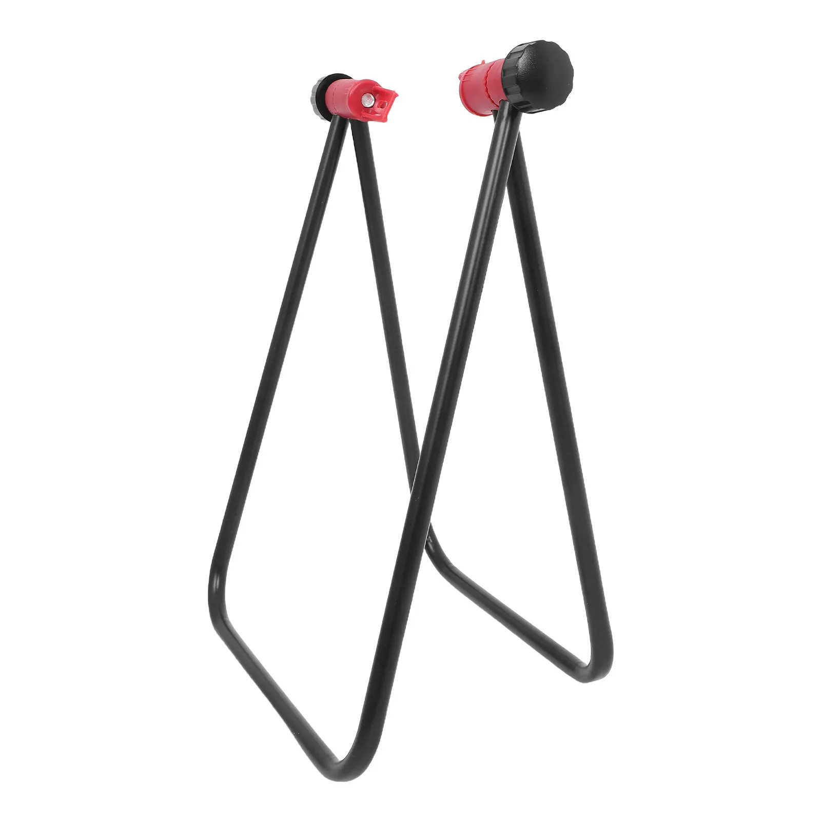 

Heavy Duty Bike Support Stand Black Rust-Resistant Iron Build Folding Bike Holder for Easy Storage and Transport Repair Use