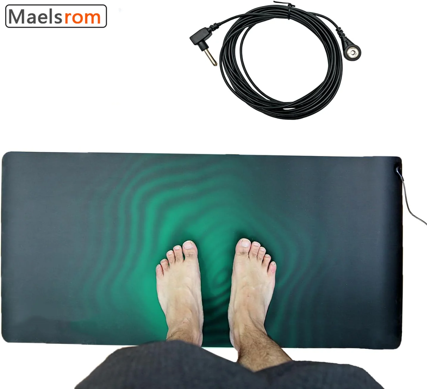 Grounding Mat Earth Foot 16ft Connection Cord Indoor Use Suitable for Desk Connects to Reduces Fatigue and Stress Improves Sleep