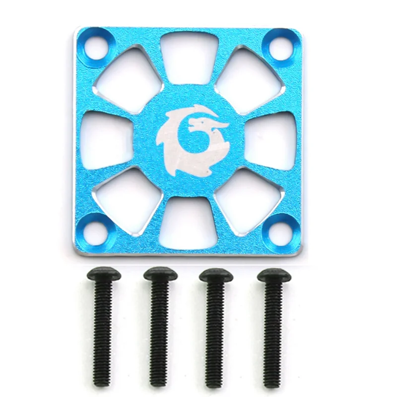 Aluminum Alloy Cooling Fan Cover 30X30mm for RC Motor ESC Electric Regulating Fan Protection Cover, Blue