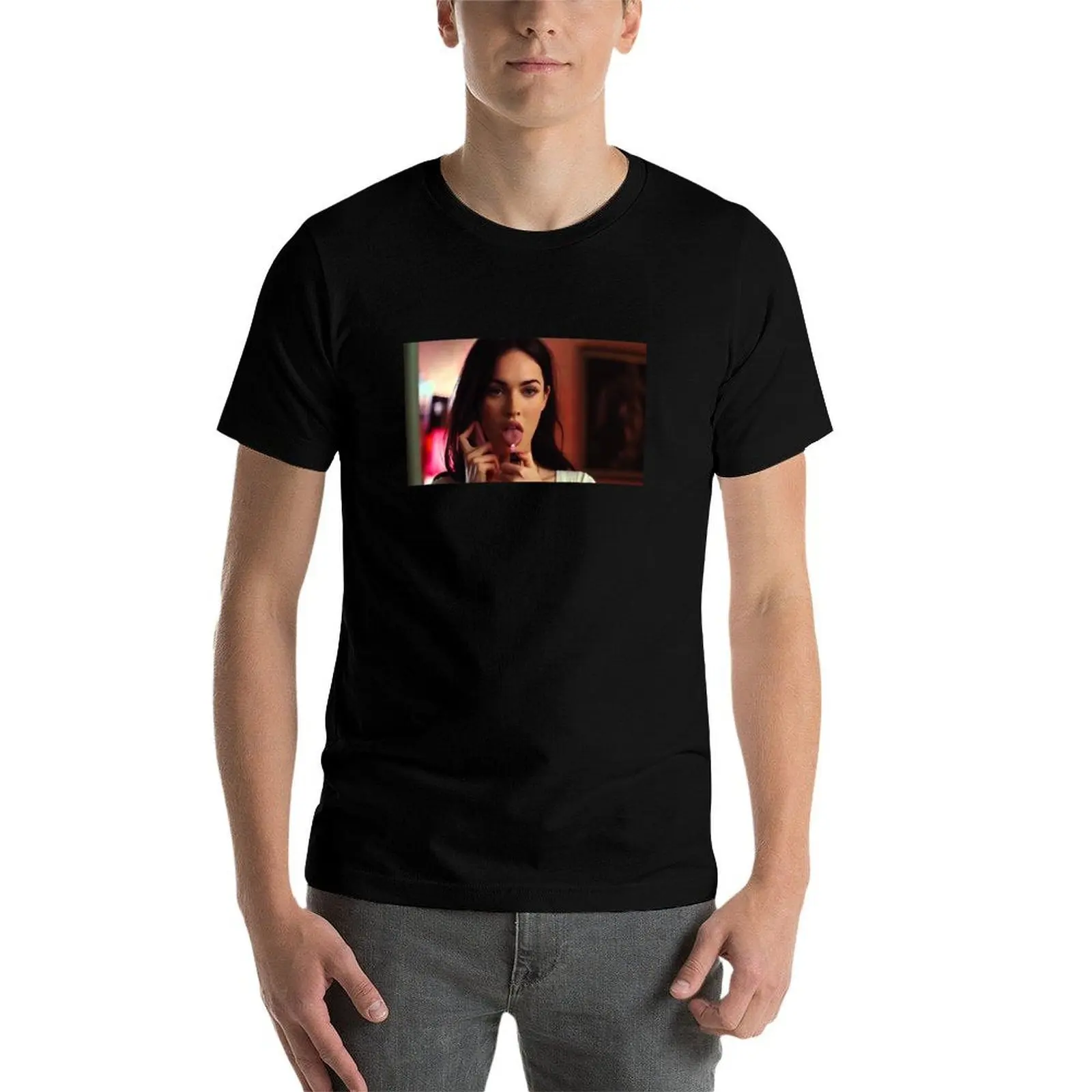 jennifer&x27;s body sticker T-Shirt quick drying customs vintage men tshirt