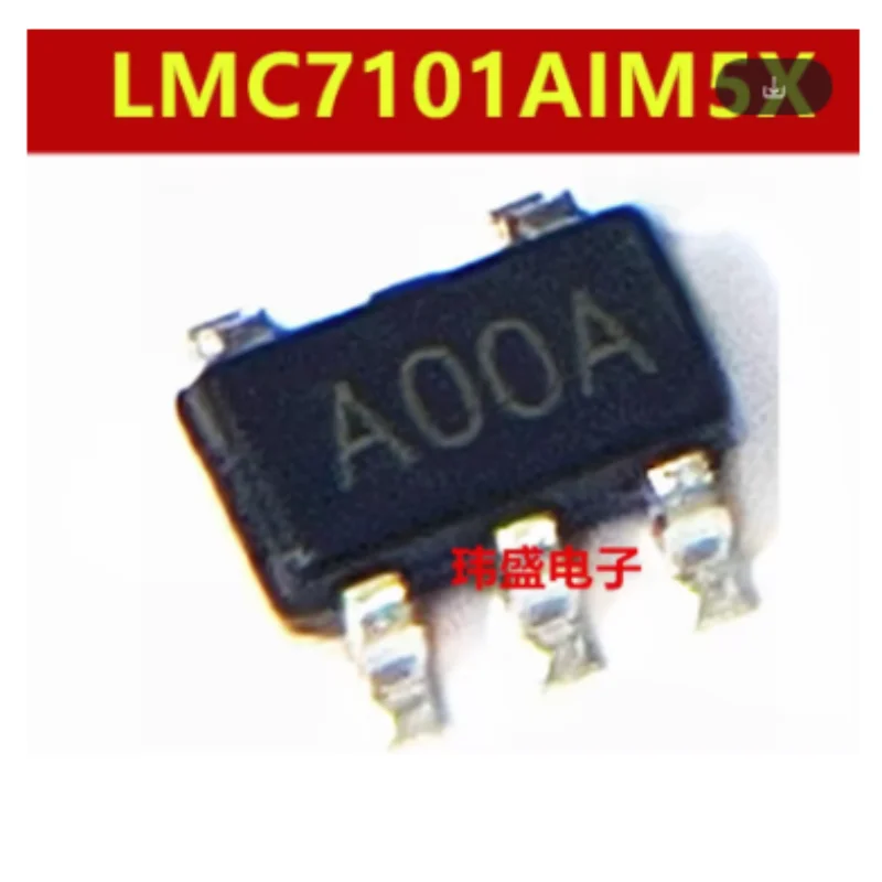 10PCS LMC7101AIM5 / LMC7101BIM5  Single Channel Op-Amp Rail-to-Rail 1.1MHz SOT-23-5 Original New
