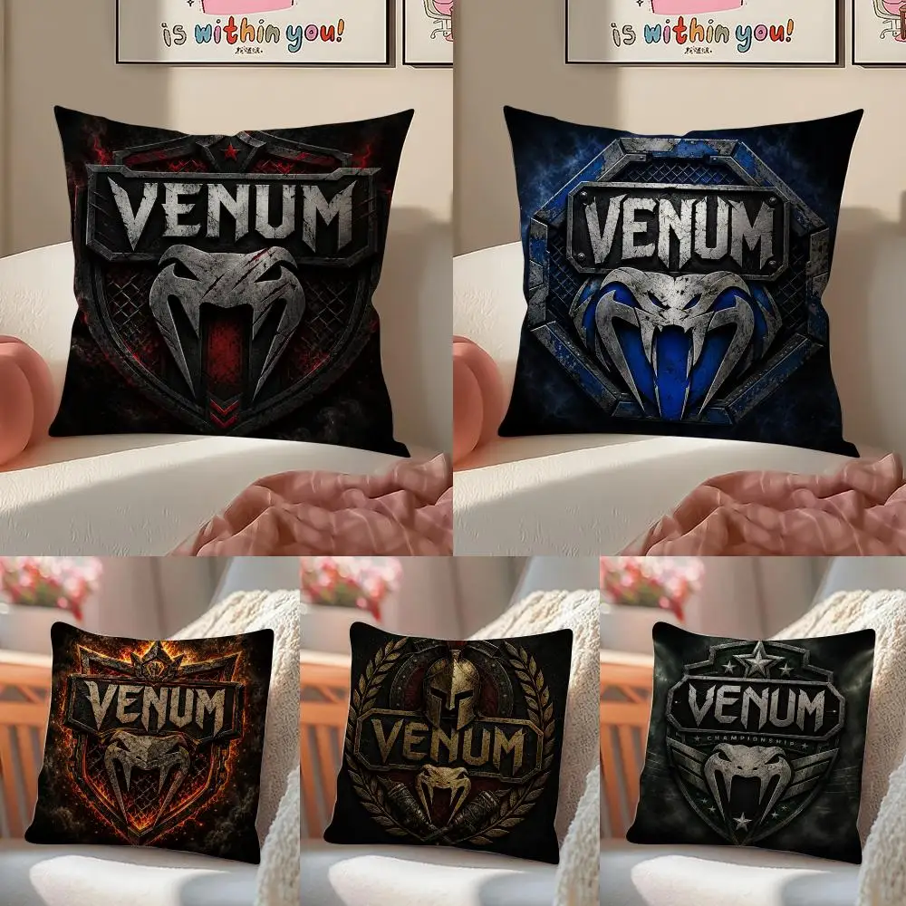 Fashion Print Beautiful V-VenumS Cushion Cover Double-Sided Plush Sofa Cushion Covers Organic Breathable Invisible Zipper