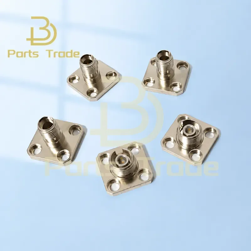 for SMA Fiber Interface Socket Female Head Flange SMA905 Fiber Base Optical Instrument Interface Connector Adapter