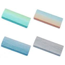Portable Simple Glasses Box Rainbow Spectacle Case PU Leather Metal  Anti Pressure Sunglasses Storage Box