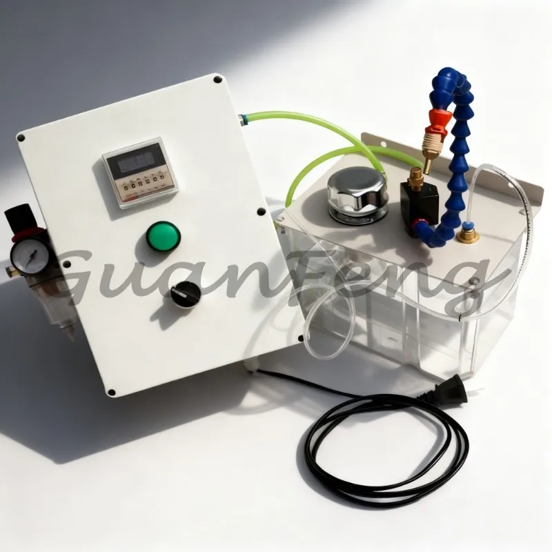Automatic CNC Coolant Mist Sprayer Full System Kit, with Air Filter, Control Box, Water Tank
