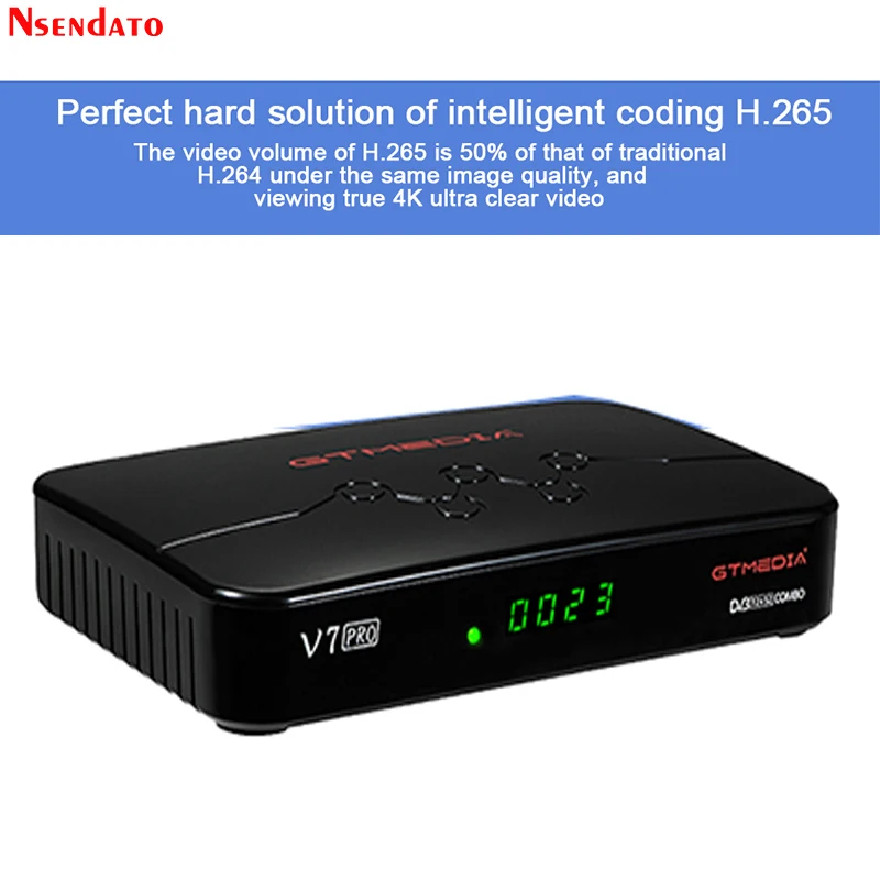 2020 جديد GTMEDIA V7 برو DVB-S/S2/S2X + T/T2 فك CA بطاقة الأقمار الصناعية استقبال التلفزيون المدمج في صندوق التلفزيون واي فاي ل H.265 Biss مفتاح يوتيوب