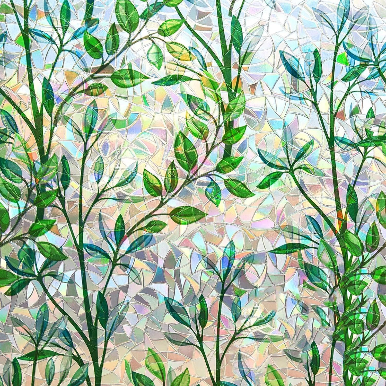 

Оконная пленка для конфиденциальности, витражная оконная пленка, радужная оконная пленка, оконная пленка, неклейкая многоразовая декоративная пленка для комнаты