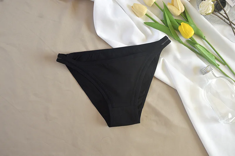 3 Teile/satz Frauen Baumwolle Höschen Weibliche Mesh Unterhose Einfarbig Bikini-Slip Unterwäsche Damen Sexy Panty Mädchen Dessous – Detail 8