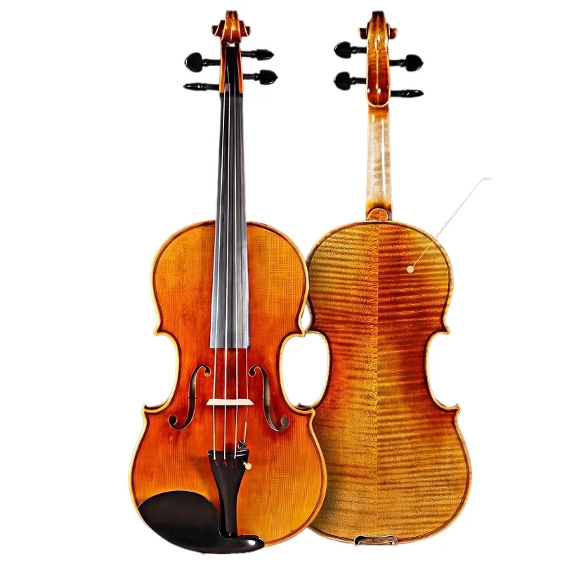 [Professional grade] Violin 750E solid wood violin purely handmade imported European material Italian spruce test