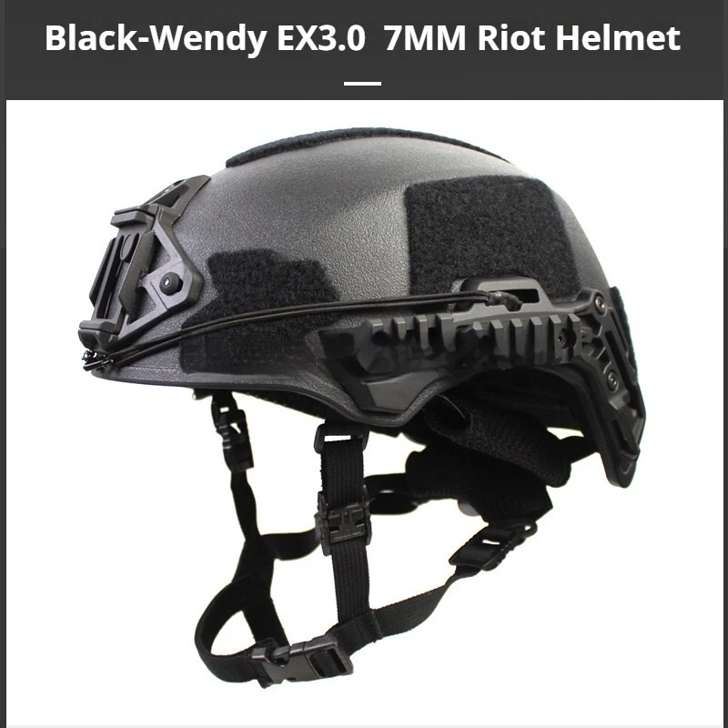 Casco Wendy 3.0 Casco balistico di sicurezza per pistola ad aria compressa tattico addensato Attrezzatura per casco da ciclismo sportivo da caccia all'aperto regolabile