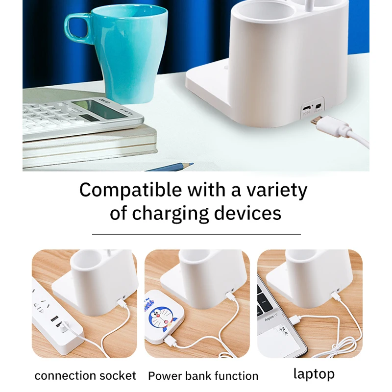 Table lamp super bright multi-functional learning special portable table lamp rechargeable study bedroom table lamp