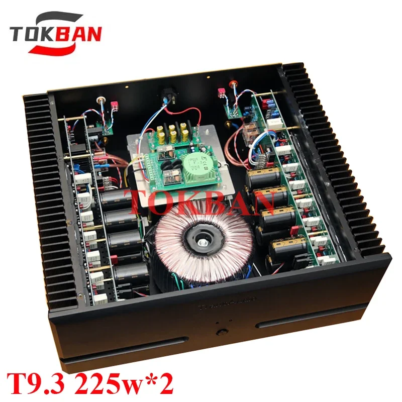 Tokban T9.3 Power Amplifier 225w*2 High Power Balanced XLR Low Distortion Low Noise 2-channel Class AB Amp HIFI Amplifier Audio