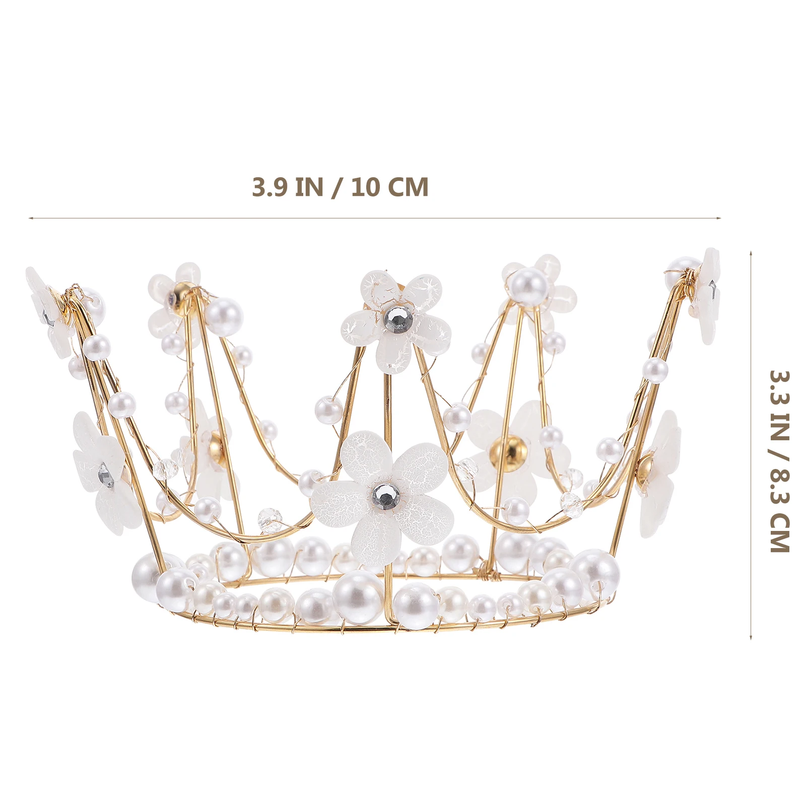 

Pearl Crown Cake Decorations Plastic Royal Queen Birthday Party Supplies Eco Friendly Food Touch Cake nament Storage