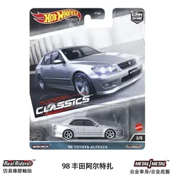 Original Hot Wheels Premium Car Culture 98 TOYOTA ALTEZZA Modern Classics Children Toys for Boys 1/64 Diecast Model Carro Gift