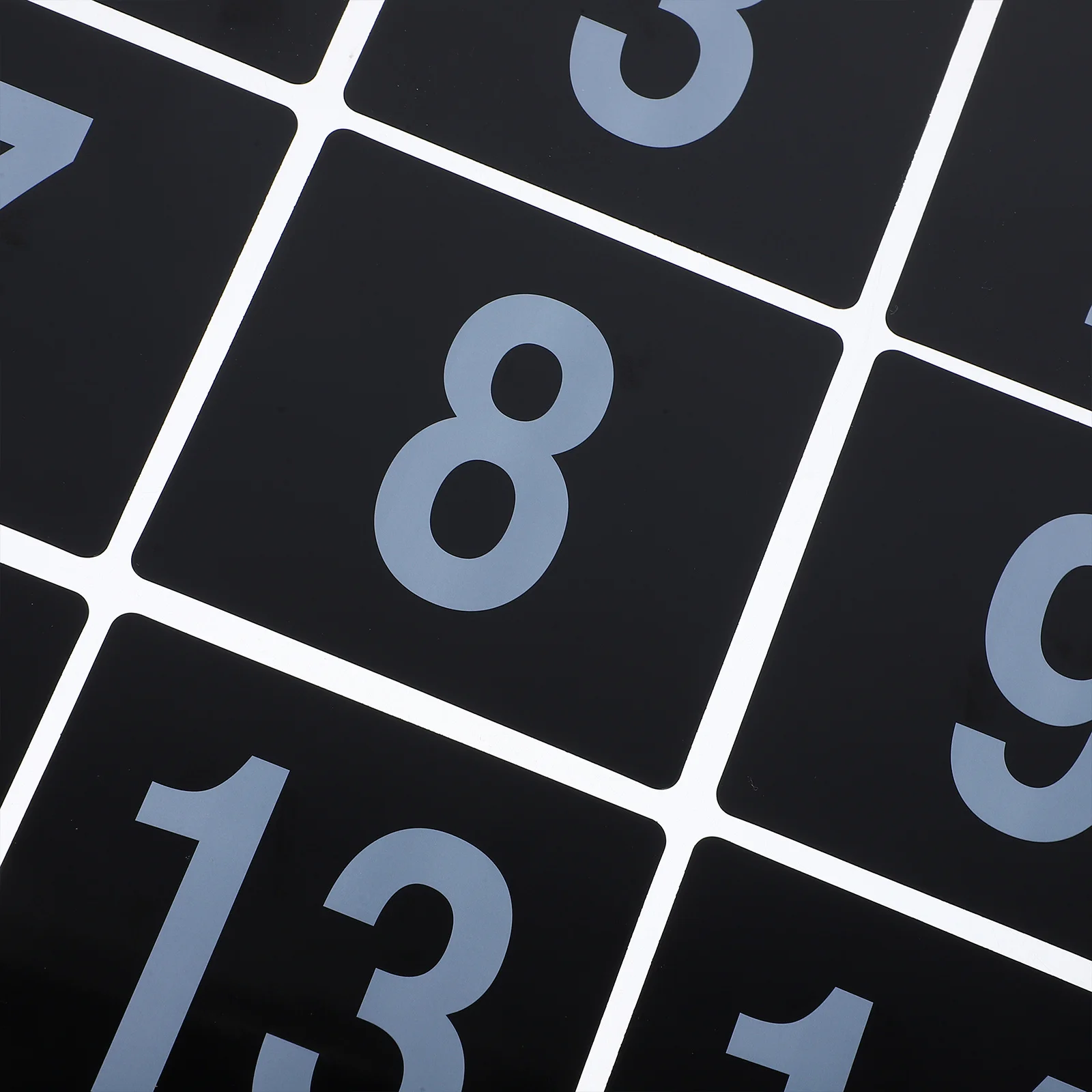 

50Pcs Plastic Table Number Cards Reusable Numbered Signs for Dining Tables Event Management Smooth Service Efficient