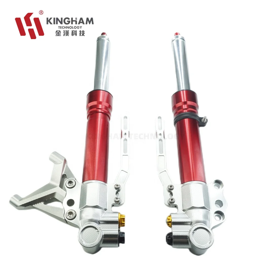 Motorcycle Aluminum CNC Adjustable Front Shocks For YAMAHA NMax XMax HONDA Vario BWM Front Shock Absorber