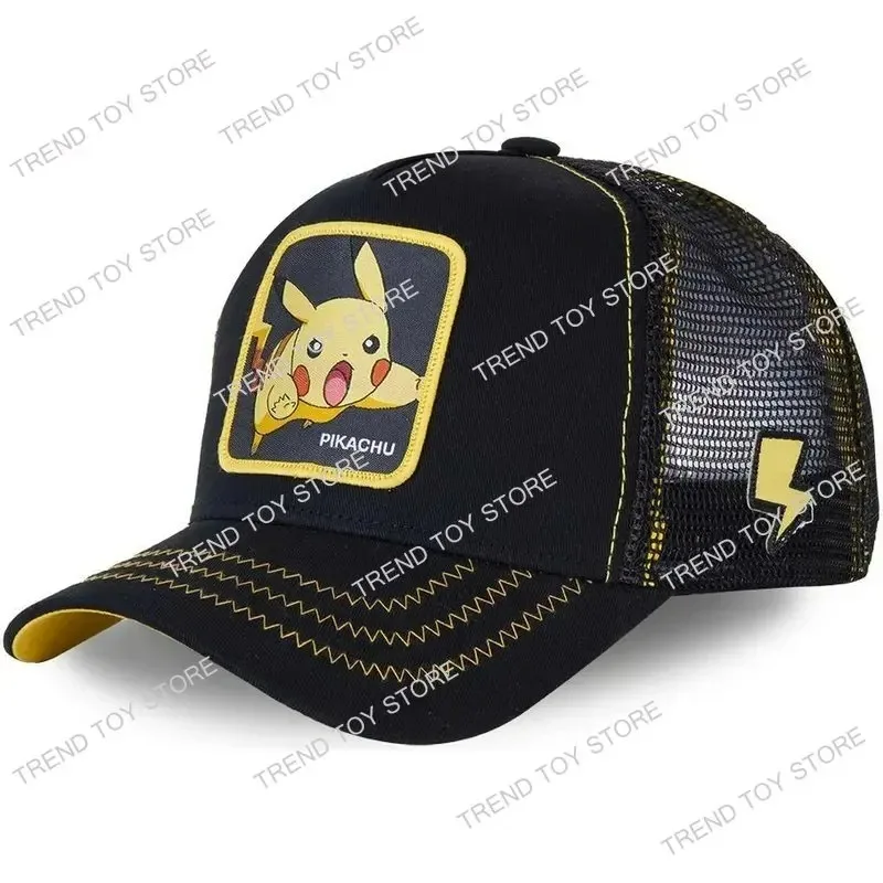 Pokemon Baseball Cap Pikachu Gengar Snorlax High Quality Towel Embroidery Hats Adjustable Cartoon Figure Children Sports Gifts