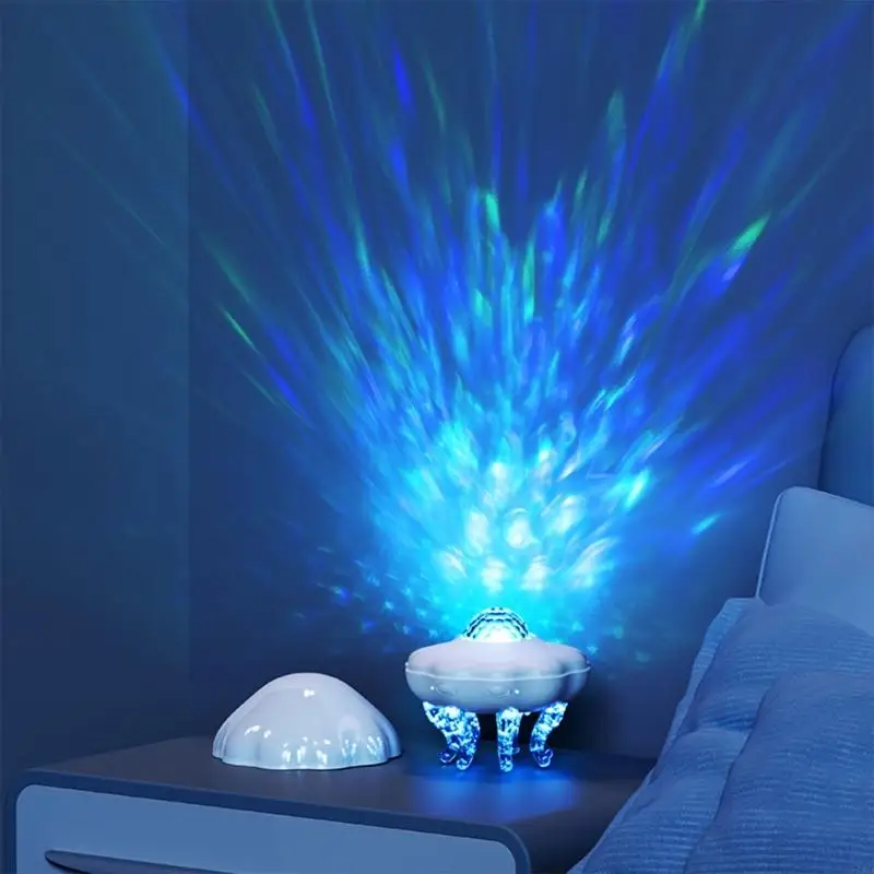 Water Fluctuation Projection Cnidarian Mood Lamp Creating Marine Mood for Rest USB Propelled Quiet Action 37JD