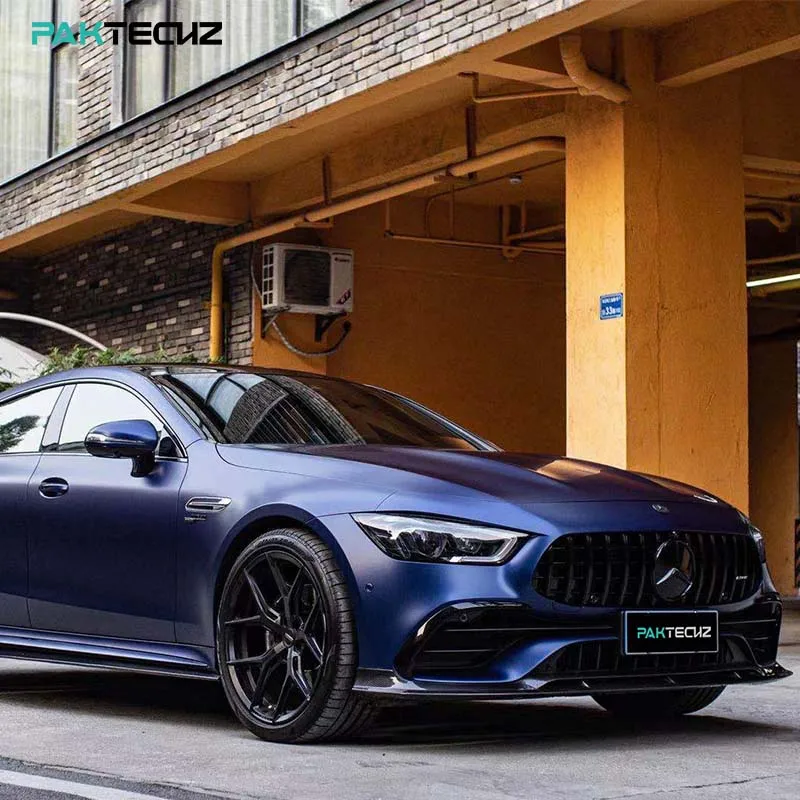 

Paktechz Prepreg обвес из углеродного волокна, передний бампер, спойлер, сплиттер для Mercedes Benz AMG GT43 GT50 GT53