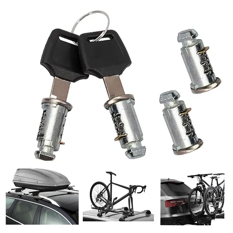 One-Key System Lock Cores Compatible With Thule Roof Rack Bike Rack Cargo Box Crossbars Towers